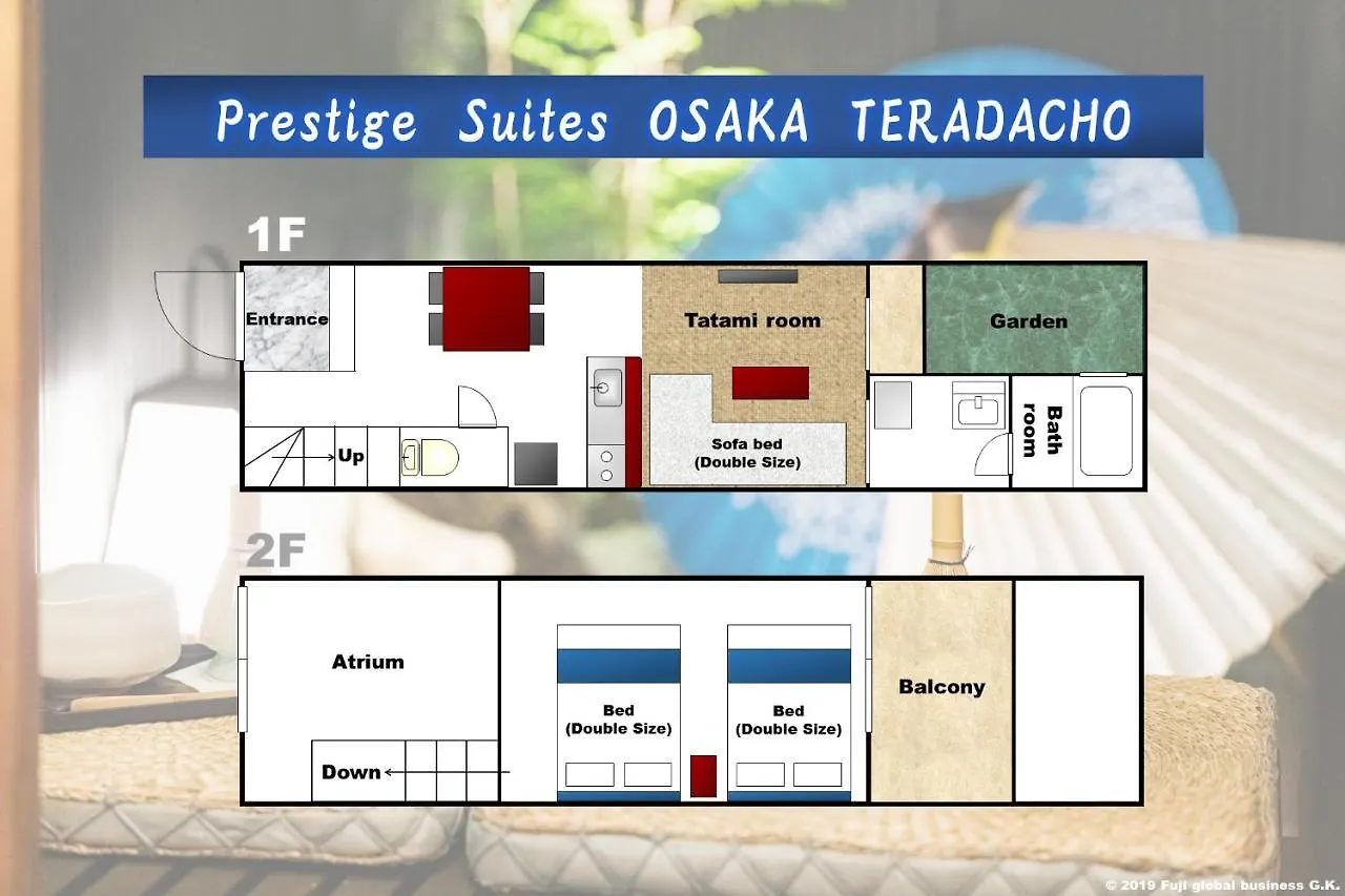 Prestige Suites Osaka Teradacho 0*,